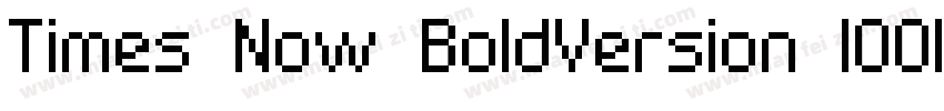 Times Now BoldVersion 1001字体转换